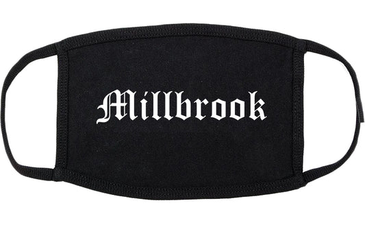 Millbrook Alabama AL Old English Cotton Face Mask Black