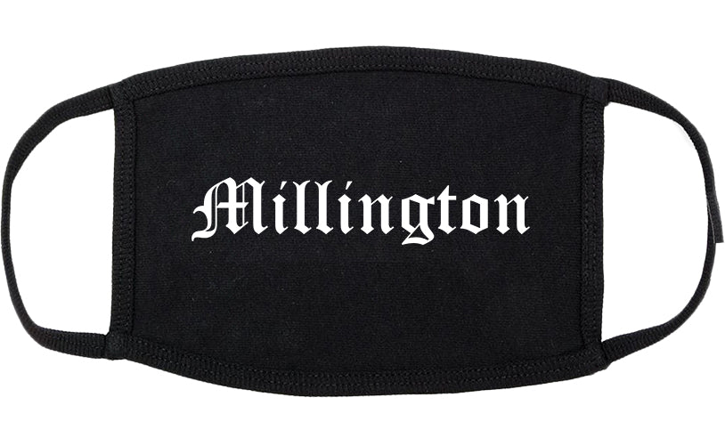 Millington Tennessee TN Old English Cotton Face Mask Black
