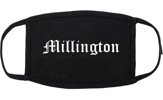 Millington Tennessee TN Old English Cotton Face Mask Black