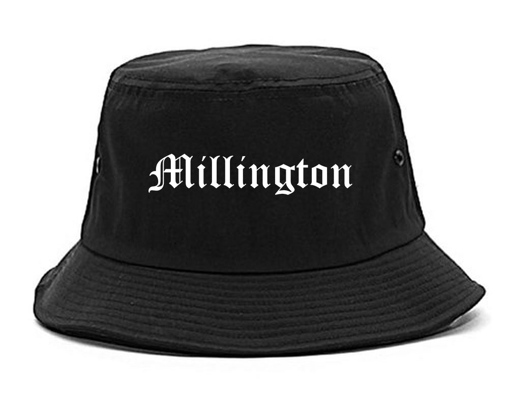 Millington Tennessee TN Old English Mens Bucket Hat Black