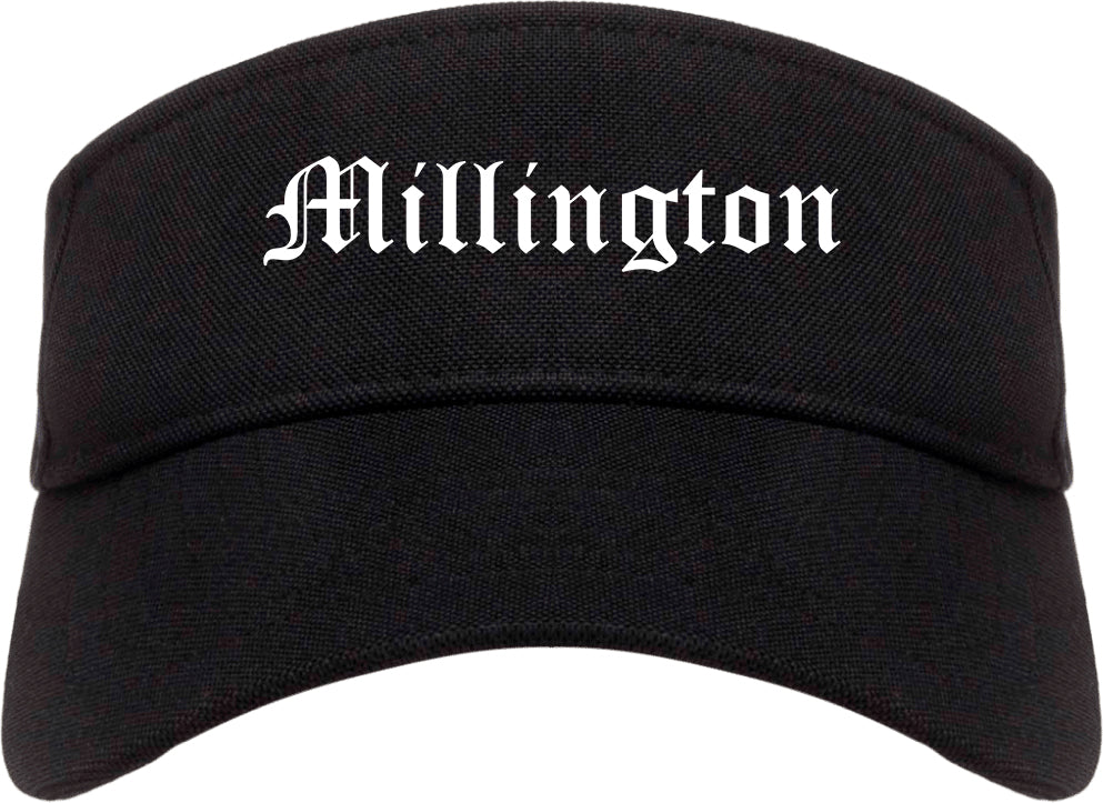 Millington Tennessee TN Old English Mens Visor Cap Hat Black