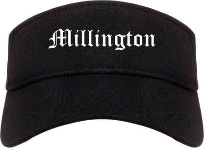 Millington Tennessee TN Old English Mens Visor Cap Hat Black