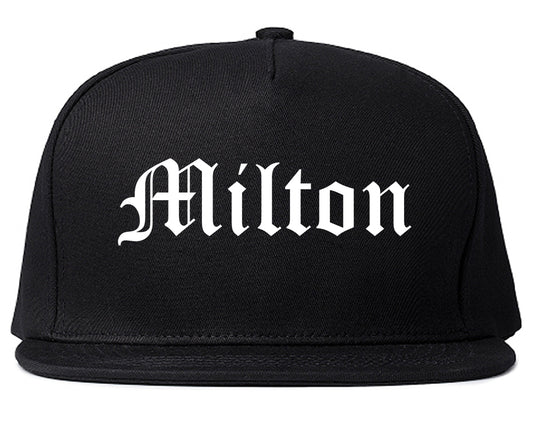 Milton Pennsylvania PA Old English Mens Snapback Hat Black