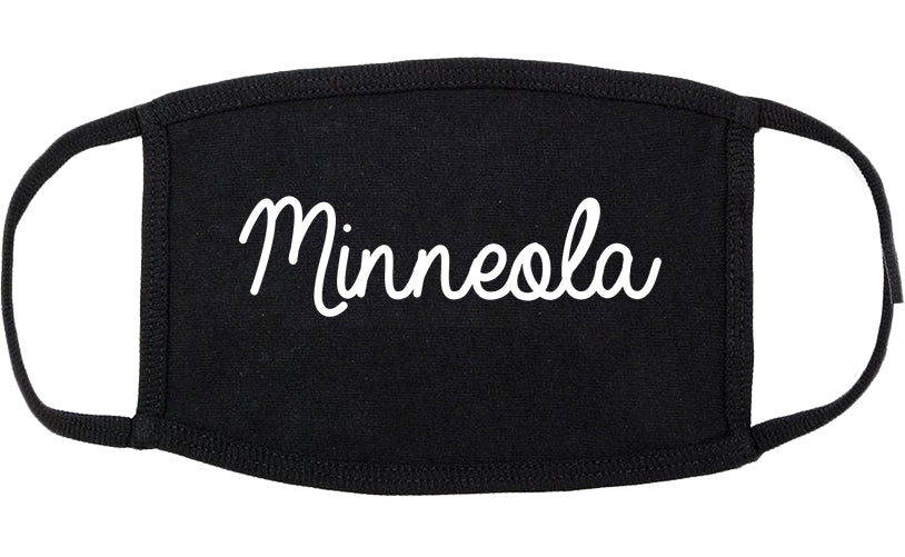 Minneola Florida FL Script Cotton Face Mask Black