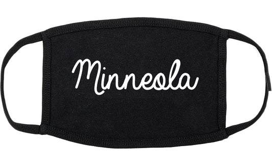 Minneola Florida FL Script Cotton Face Mask Black