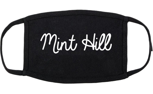 Mint Hill North Carolina NC Script Cotton Face Mask Black