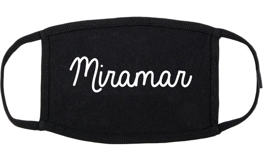 Miramar Florida FL Script Cotton Face Mask Black