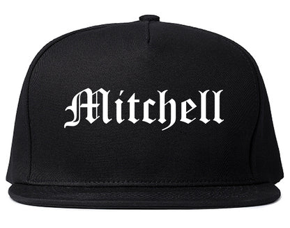 Mitchell Indiana IN Old English Mens Snapback Hat Black