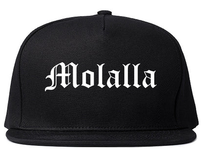 Molalla Oregon OR Old English Mens Snapback Hat Black