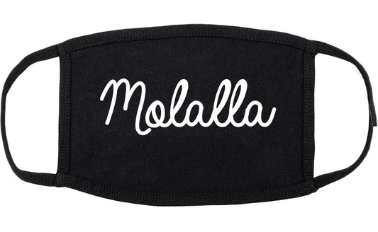 Molalla Oregon OR Script Cotton Face Mask Black