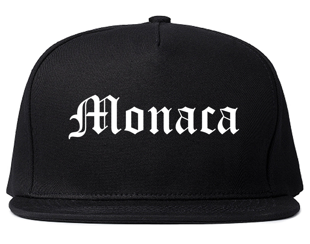 Monaca Pennsylvania PA Old English Mens Snapback Hat Black