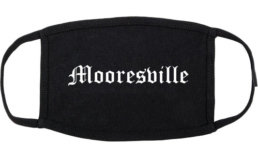 Mooresville Indiana IN Old English Cotton Face Mask Black