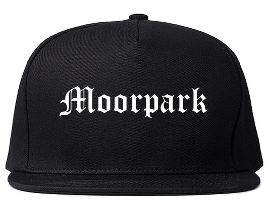 Moorpark California CA Old English Mens Snapback Hat Black