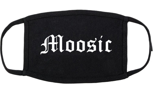 Moosic Pennsylvania PA Old English Cotton Face Mask Black