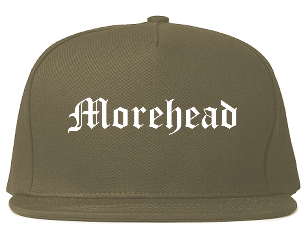 Morehead Kentucky KY Old English Mens Snapback Hat Grey