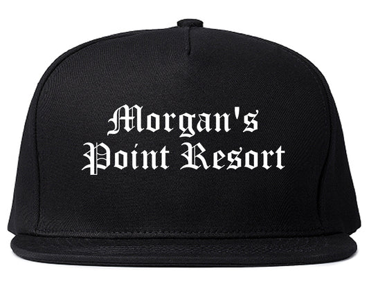 Morgan's Point Resort Texas TX Old English Mens Snapback Hat Black