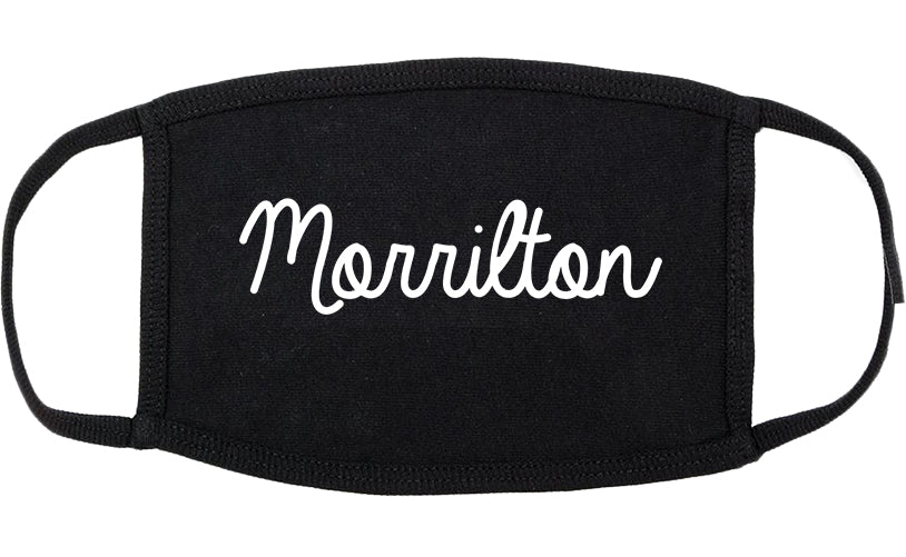 Morrilton Arkansas AR Script Cotton Face Mask Black