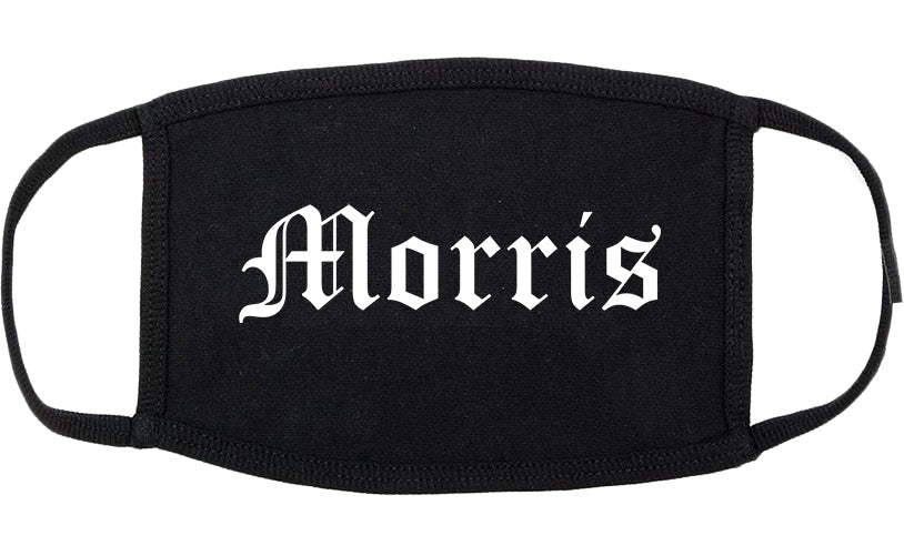Morris Minnesota MN Old English Cotton Face Mask Black