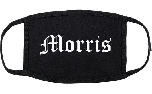 Morris Minnesota MN Old English Cotton Face Mask Black