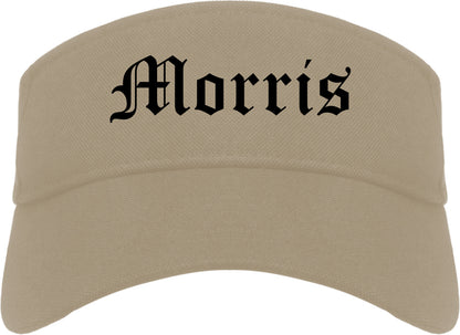Morris Minnesota MN Old English Mens Visor Cap Hat Khaki