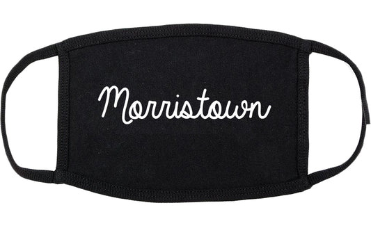 Morristown Tennessee TN Script Cotton Face Mask Black