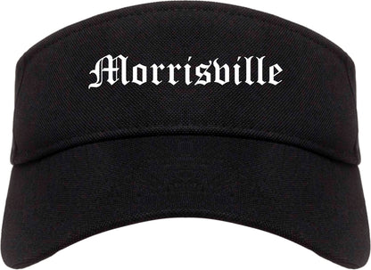 Morrisville North Carolina NC Old English Mens Visor Cap Hat Black