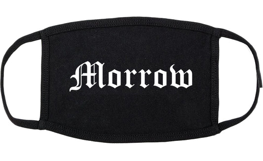 Morrow Georgia GA Old English Cotton Face Mask Black