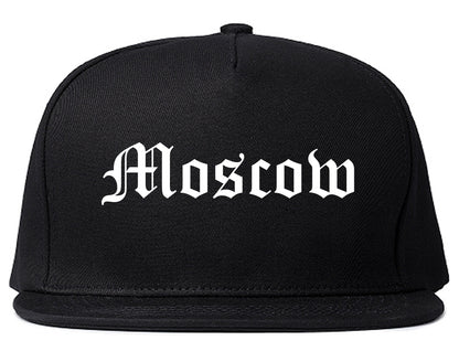 Moscow Idaho ID Old English Mens Snapback Hat Black