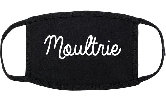 Moultrie Georgia GA Script Cotton Face Mask Black
