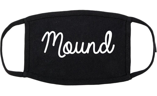 Mound Minnesota MN Script Cotton Face Mask Black