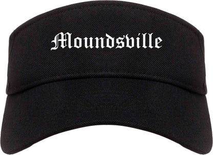 Moundsville West Virginia WV Old English Mens Visor Cap Hat Black