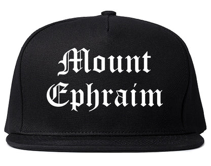 Mount Ephraim New Jersey NJ Old English Mens Snapback Hat Black