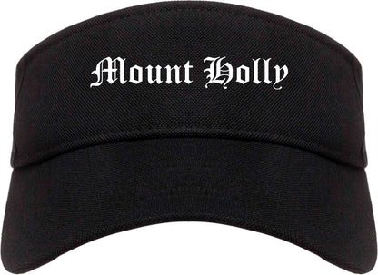 Mount Holly North Carolina NC Old English Mens Visor Cap Hat Black