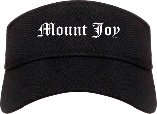 Mount Joy Pennsylvania PA Old English Mens Visor Cap Hat Black