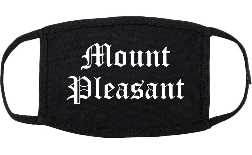Mount Pleasant Pennsylvania PA Old English Cotton Face Mask Black