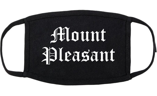 Mount Pleasant Tennessee TN Old English Cotton Face Mask Black