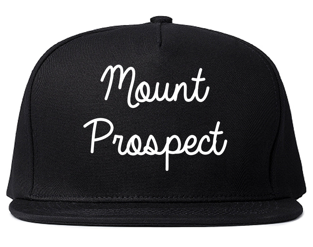 Mount Prospect Illinois IL Script Mens Snapback Hat Black