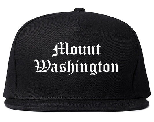 Mount Washington Kentucky KY Old English Mens Snapback Hat Black
