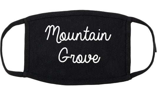 Mountain Grove Missouri MO Script Cotton Face Mask Black