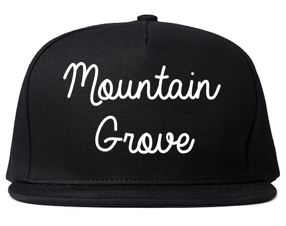 Mountain Grove Missouri MO Script Mens Snapback Hat Black