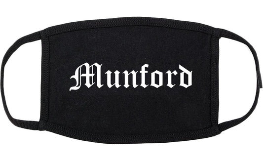 Munford Tennessee TN Old English Cotton Face Mask Black