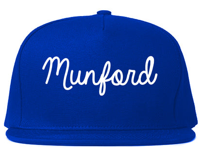 Munford Tennessee TN Script Mens Snapback Hat Royal Blue