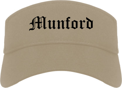 Munford Tennessee TN Old English Mens Visor Cap Hat Khaki