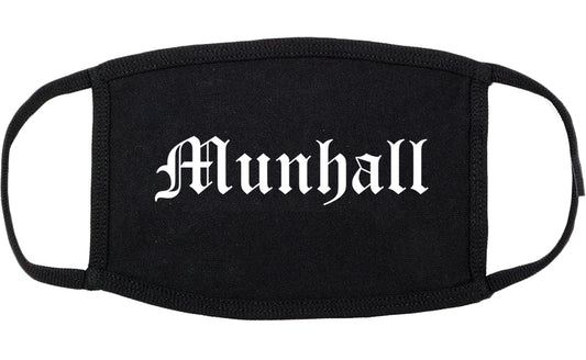 Munhall Pennsylvania PA Old English Cotton Face Mask Black