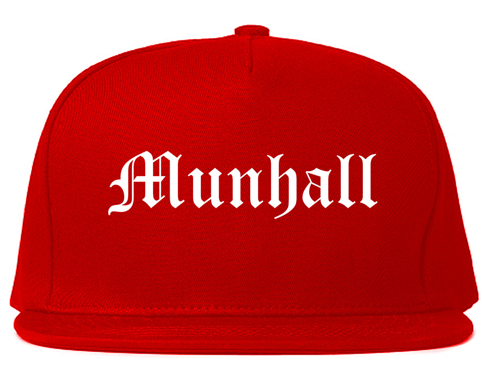 Munhall Pennsylvania PA Old English Mens Snapback Hat Red