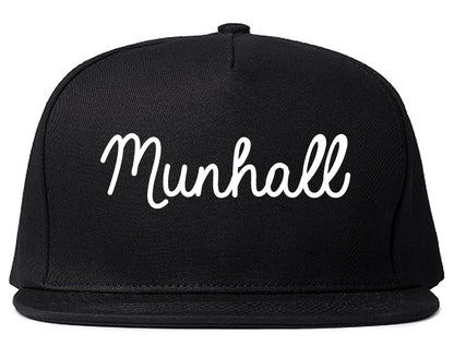 Munhall Pennsylvania PA Script Mens Snapback Hat Black
