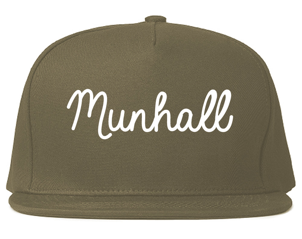Munhall Pennsylvania PA Script Mens Snapback Hat Grey