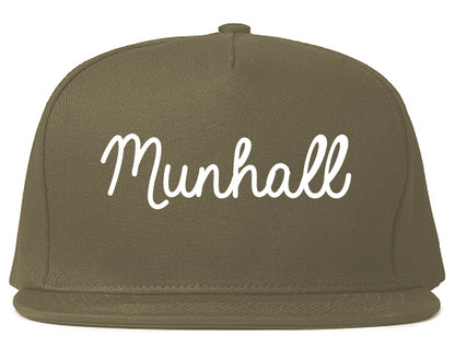 Munhall Pennsylvania PA Script Mens Snapback Hat Grey