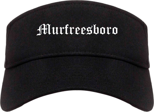 Murfreesboro Tennessee TN Old English Mens Visor Cap Hat Black