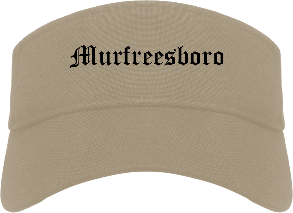 Murfreesboro Tennessee TN Old English Mens Visor Cap Hat Khaki